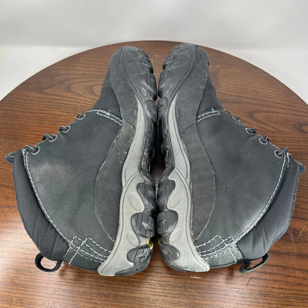 Merrell Coda Mid Boots Mens 8 Black Leather Lace Up Waterproof Outdoor Ortholite